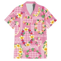 Hawaiian Leis Family Matching Puletasi and Hawaiian Shirt Kakau Tattoos and Palaka Pastel Pink Color