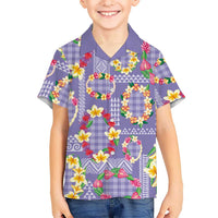 Hawaiian Leis Hawaiian Shirt Kakau Tattoos and Palaka Pastel Purple Color