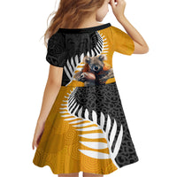 New Zealand and Australia Rugby Family Matching Tank Maxi Dress and Hawaiian Shirt Koala and Maori Warrior Together