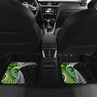 New Zealand Koru Natural Car Mats Manaia and Silver Fern Maori Pattern