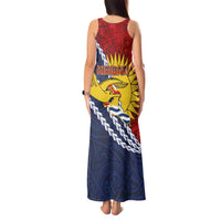 Kiribati Independence Day Tank Maxi Dress Polynesian and Melanesian Art Tattoo