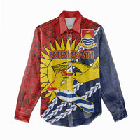 Kiribati Independence Day Women Casual Shirt Polynesian and Melanesian Art Tattoo