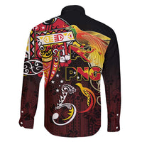 Papua New Guinea 2025 Family Matching Long Sleeve Bodycon Dress and Hawaiian Shirt 50th Independence Day Anniversary