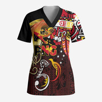 Papua New Guinea 2025 Scrub Top 50th Independence Day Anniversary - Polynesian Pride