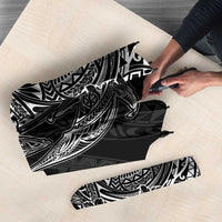 Hawaiian Whales Polynesian Art Motifs Umbrella Black Color - Polynesian Pride