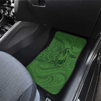 Hawaiian Whales Polynesian Art Motifs Car Mats Green Color - Polynesian Pride