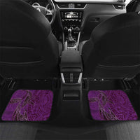Hawaiian Whales Polynesian Art Motifs Car Mats Purple Color - Polynesian Pride