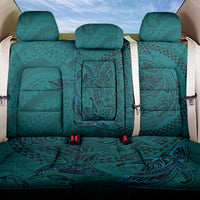 Hawaiian Whales Polynesian Art Motifs Back Car Seat Cover Turquoise Color - Polynesian Pride