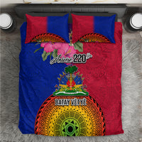 Haiti Battle of Vertieres Bedding Set The Haitian Revolution 220th Anniversary Polynesian Style LT03 Red - Polynesian Pride