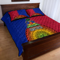 Haiti Battle of Vertieres Quilt Bed Set The Haitian Revolution 220th Anniversary Polynesian Style LT03 - Polynesian Pride