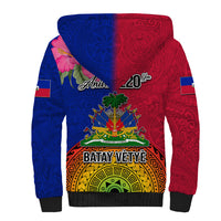 Haiti Battle of Vertieres Sherpa Hoodie The Haitian Revolution 220th Anniversary Polynesian Style LT03 - Polynesian Pride