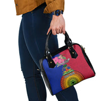 Haiti Battle of Vertieres Shoulder Handbag The Haitian Revolution 220th Anniversary Polynesian Style LT03 - Polynesian Pride