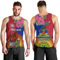 Personalised Haiti Battle of Vertieres Men Tank Top The Haitian Revolution 220th Anniversary Polynesian Style LT03 - Polynesian Pride