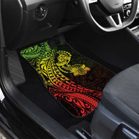 Hawaiian Manta Ray and Hammerhead Shark Tribal Tattoo Car Mats with Polynesian Tribal Pattern Reggae Style LT03 - Polynesian Pride