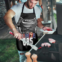 Super Samoa-Six Eight Five to The World Apron Traditional Samoan Tattoo Black Color