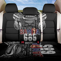 Super Samoa-Six Eight Five to The World Back Car Seat Cover Traditional Samoan Tattoo Black Color