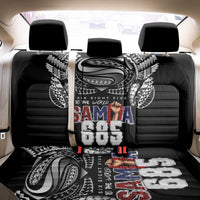 Super Samoa-Six Eight Five to The World Back Car Seat Cover Traditional Samoan Tattoo Black Color