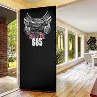 Super Samoa-Six Eight Five to The World Door Cover Traditional Samoan Tattoo Black Color