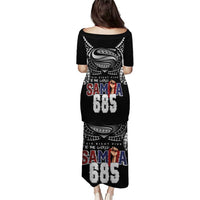 Super Samoa-Six Eight Five to The World Puletasi Traditional Samoan Tattoo Black Color LT03 - Polynesian Pride