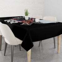 Super Samoa-Six Eight Five to The World Tablecloth Traditional Samoan Tattoo Black Color
