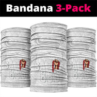 Super Samoa-Six Eight Five to The World Neck Gaiter Traditional Samoan Tattoo All White