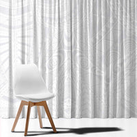 Lotu Tamaiti Samoan Art Tattoo Polynesian Pattern Window Curtain