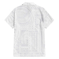 Lotu Tamaiti Samoan Art Tattoo Siapo Pattern Family Matching Off The Shoulder Long Sleeve Dress and Hawaiian Shirt