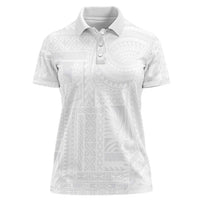 Lotu Tamaiti Samoan Art Tattoo Siapo Pattern Women Polo Shirt