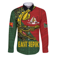 Sepik River Crocodile & Arts Festival Melanesian Pattern Family Matching Off Shoulder Maxi Dress and Hawaiian Shirt