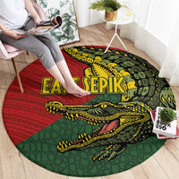 Sepik River Crocodile & Arts Festival Melanesian Pattern Round Carpet LT03 - Polynesian Pride