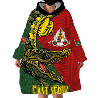 Sepik River Crocodile & Arts Festival Melanesian Pattern Wearable Blanket Hoodie