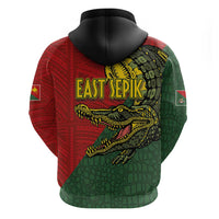 Sepik River Crocodile & Arts Festival Melanesian Pattern Zip Hoodie LT03 - Polynesian Pride