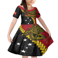 Papua New Guinea Independence Day Family Matching Mermaid Dress and Hawaiian Shirt Bird-of-paradise Melanesian Tattoo