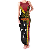 Papua New Guinea Independence Day Family Matching Tank Maxi Dress and Hawaiian Shirt Bird-of-paradise Melanesian Tattoo