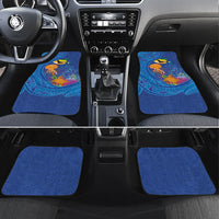Hawaiian Funny Fruits Sea Animals Car Mats Mango Reef Triggerfish and Pineapple Turtle and Mandarin Jellyfish