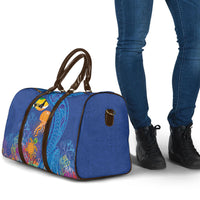 Hawaiian Funny Fruits Sea Animals Travel Bag Mango Reef Triggerfish and Pineapple Turtle and Mandarin Jellyfish