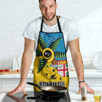 Malampa Fiji Day Apron Tapa and Melanesian Patterns with Coat of Arms