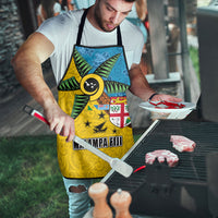 Malampa Fiji Day Apron Tapa and Melanesian Patterns with Coat of Arms