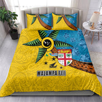 Malampa Fiji Day Bedding Set Tapa and Melanesian Patterns with Coat of Arms