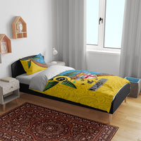 Malampa Fiji Day Bedding Set Tapa and Melanesian Patterns with Coat of Arms
