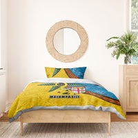 Malampa Fiji Day Bedding Set Tapa and Melanesian Patterns with Coat of Arms
