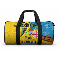 Malampa Fiji Day Duffle Bag Tapa and Melanesian Patterns with Coat of Arms