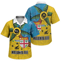 Malampa Fiji Day Family Matching Mermaid Dress and Hawaiian Shirt Tapa and Melanesian Patterns with Coat of Arms