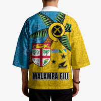 Malampa Fiji Day Kimono Tapa and Melanesian Patterns with Coat of Arms