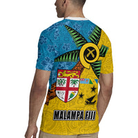 Malampa Fiji Day Rugby Jersey Tapa and Melanesian Patterns with Coat of Arms