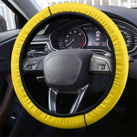 Malampa Fiji Day Steering Wheel Cover Volcano and Coral Reef with Culture Patterns Split Style