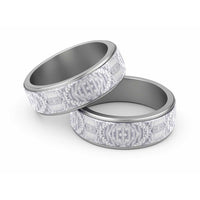 Traditional Samoa Maori Ornament Style White Color Classic Ring - Polynesian Pride