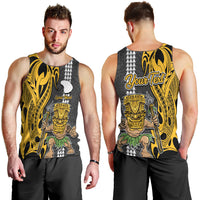Custom Hawaii Lanai Island Men Tank Top Hawaiian Warrior and Kakau Symbols Abstract Tattoo LT03 - Polynesian Pride