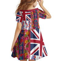 Hawaiian Lei Family Matching Summer Maxi Dress and Hawaiian Shirt National Flag Striped Style LT03 - Polynesian Pride