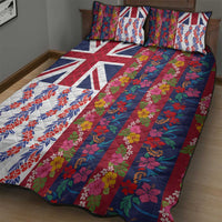Hawaiian Lei Quilt Bed Set National Flag Striped Style
